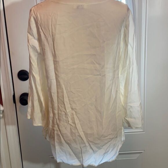 Cream Umgee Embroidered Blouse - Picture 5 of 8